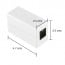 Copla RJ45 Cat 5e Extensión cable red blanca