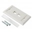 Faceplate RJ45 Doble Tapa frontal cable red 2 puertos