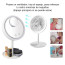 Espejo Cosmético con luz led y ventilador 