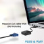 Adaptador DisplayPort macho a VGA hembra