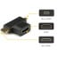 Adaptador Micro / Mini HDMI macho a HDMI hembra