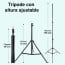 Trípode para proyector altura ajustable hasta 150 cms
