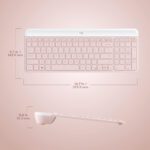 Teclado rosado Logitech con mouse inalámbrico - Imagen 5