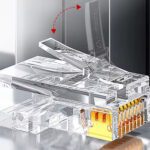 Conector RJ45 Pass Through cat 6 x 10u - Imagen 5