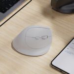 Mouse vertical inalámbrico blanco bluetooth y 2.4Ghz - Imagen 2