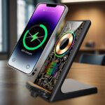 Cargador inalámbrico celular con soporte Qi 15W - Imagen 2