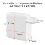 Protector Cargador Macbook Pro 60W silicona blanco - Imagen 5