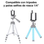 Adaptador celular para tripode palo selfie atril - Imagen 7