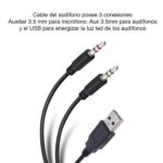 Audífonos con micrófono auxiliar videollamadas - Imagen 6