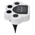 Luz solar jardín estaca diseño huella cálida - Imagen 6