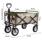 Carro de arrastre plegable ajustable hasta 110 KG - Imagen 6