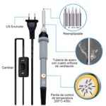 Kit 27 herramientas electrónica cautín tester destornillador - Imagen 6