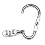 Mosquetón de seguridad con clave 37 mm Plateado - Imagen 2