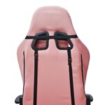 Silla Gamer Ergonómica con apoya pies rosada - Imagen 5