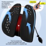 Cojín Respaldo Lumbar silla ajuste presión aire - Imagen 9