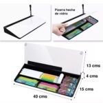 Pizarra de vidrio Escritorio con organizador 40 x 13 cms - Imagen 4