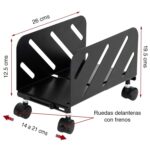 Porta CPU con ruedas y frenos - Imagen 5