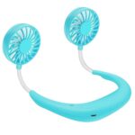 Ventilador de cuello portátil recargable con 3 velocidades