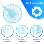 Ventilador de cuello portátil recargable con 3 velocidades - Imagen 4