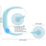 Ventilador de cuello portátil recargable con 3 velocidades - Imagen 2