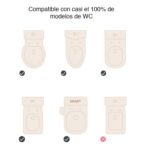 Asiento baño WC niños escalera altura regulable Verde - Imagen 3