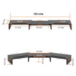 Elevador Alzador doble monitor ajustable - Imagen 7