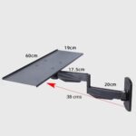 Soporte Teclado PC pared muro brazo bandeja - Imagen 2