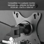 Soporte Doble Monitor Escritorio altura ajustable 27" - Imagen 2