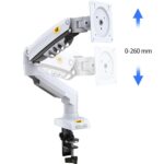 Soporte Monitor Blanco Articulado Giratorio Escritorio - Imagen 5