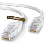 Cable de red 10 metros cat 6 100% cobre Blanco